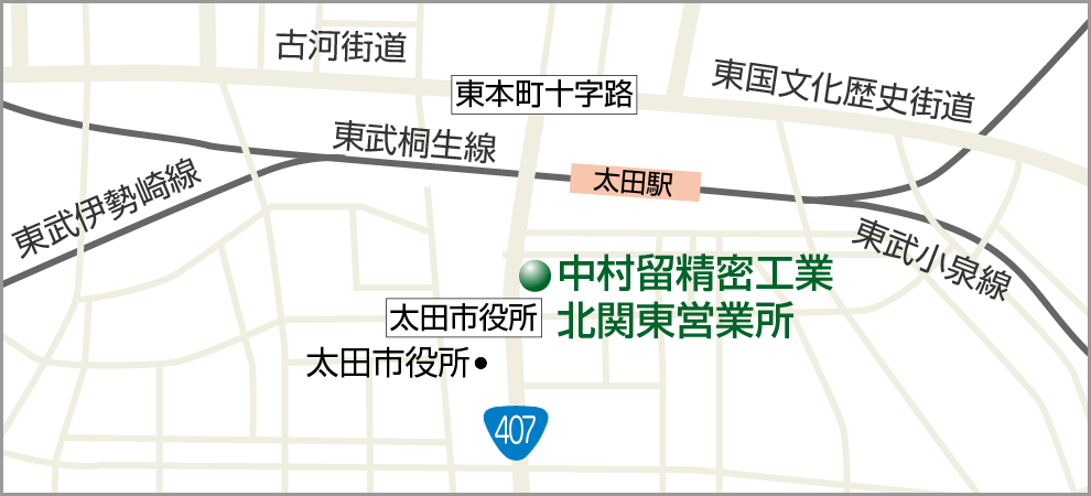 北関東営業所:周辺地図