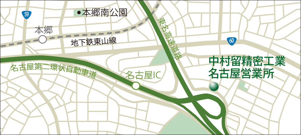 名古屋支社:周辺地図