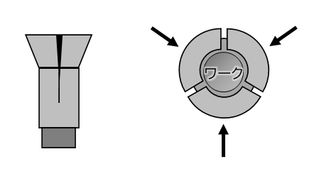 コレットチャックの構造イメージ