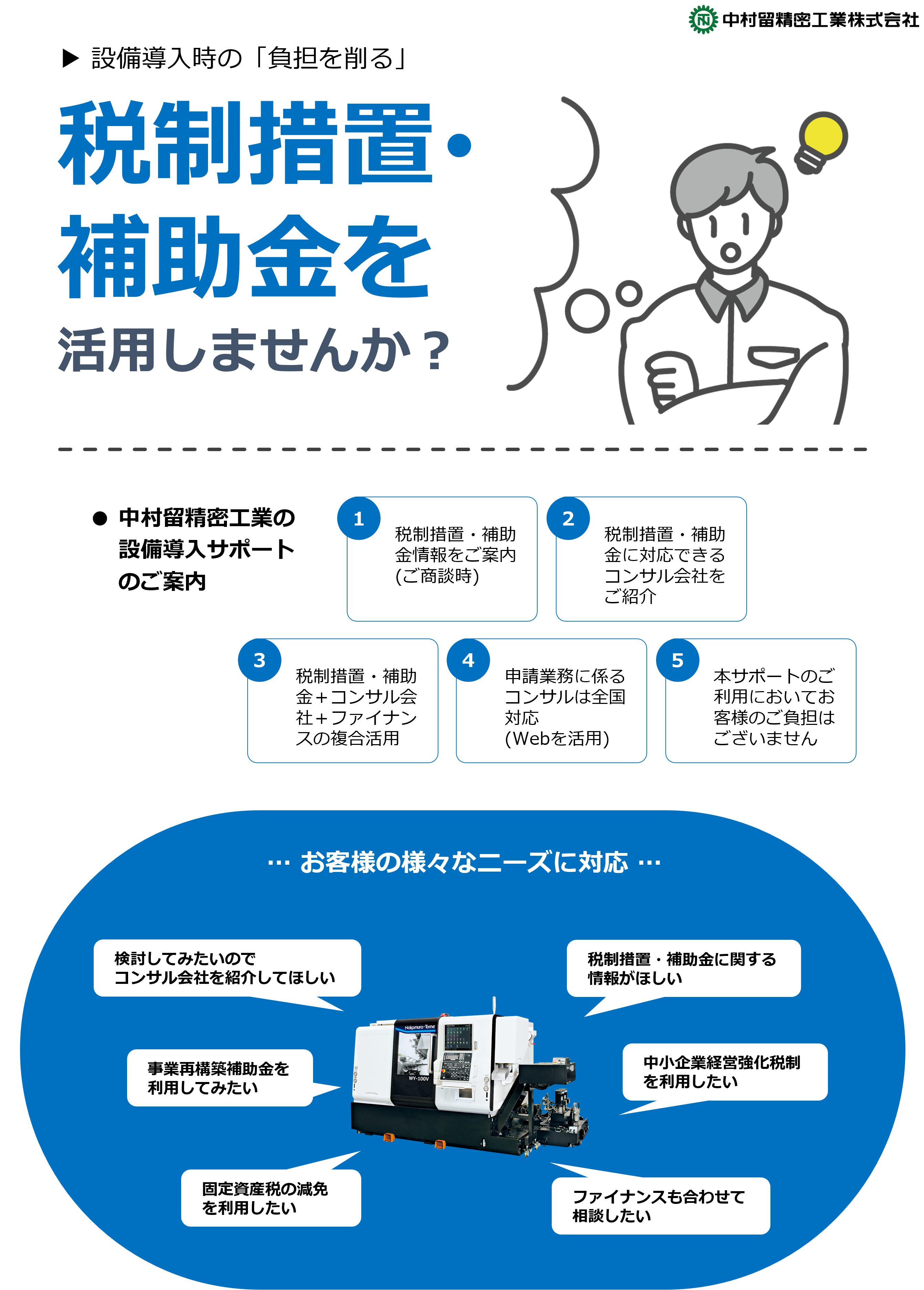 【補助金申請】中村留の設備導入サポートのご案内